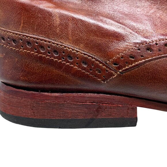 EDG by EDUARDO‎ G Russet Buttery Leather Wingtip Brogue Boots main image 6